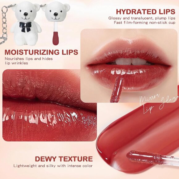 Bear Lip Gloss Keychain - Picture 3 of 4